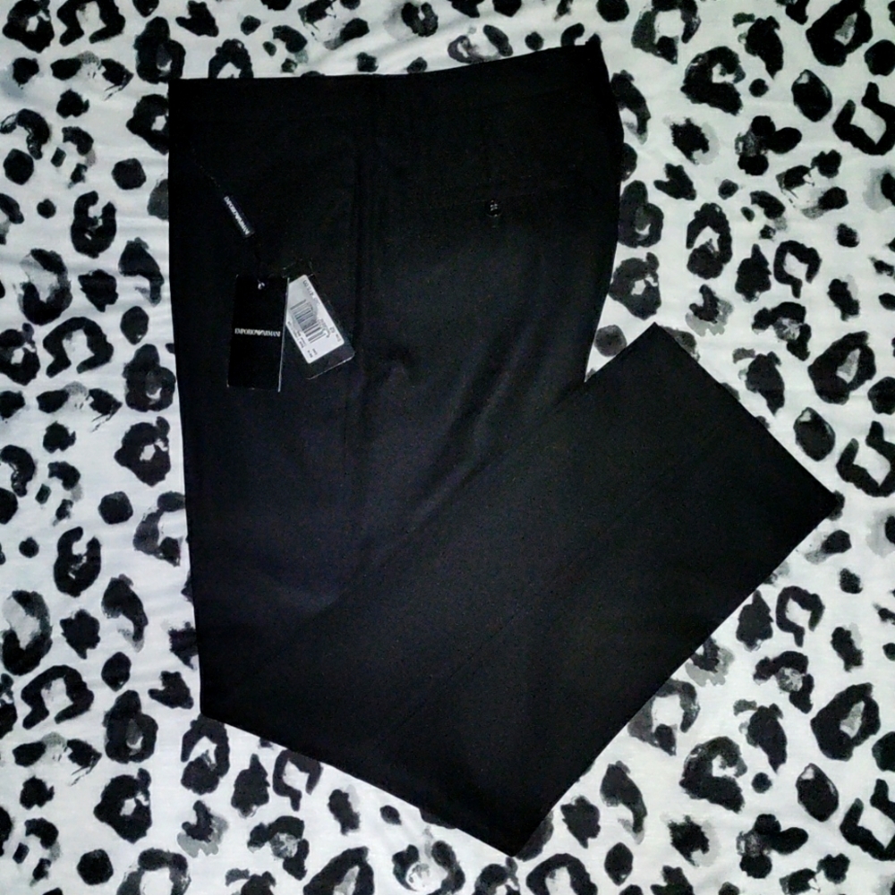 Emporio Armani by Georgio Armani slacks, size 35 Black